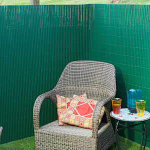 Nature Dubbelsidigt insynsskydd PVC 1x3m gr&ouml;n