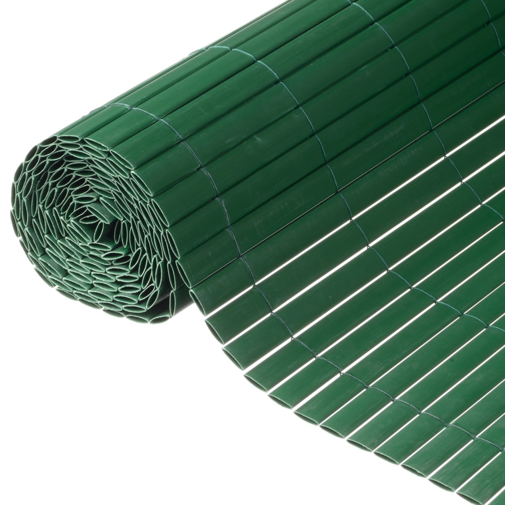 Nature zöld kétoldalú PVC kerti paraván 1,5 x 3 m 