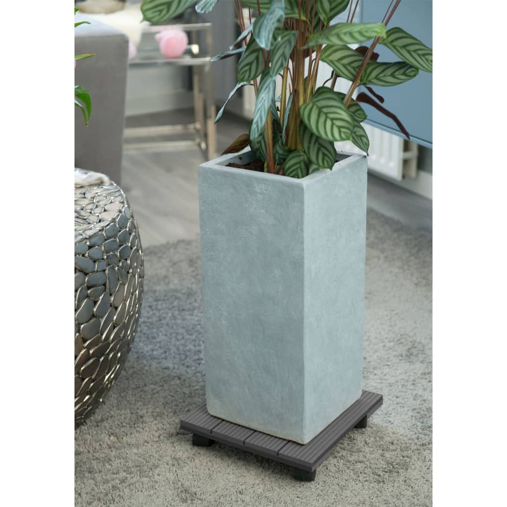 Nature Plantentrolley vierkant 30x30 cm antracietkleurig HKC afbeelding