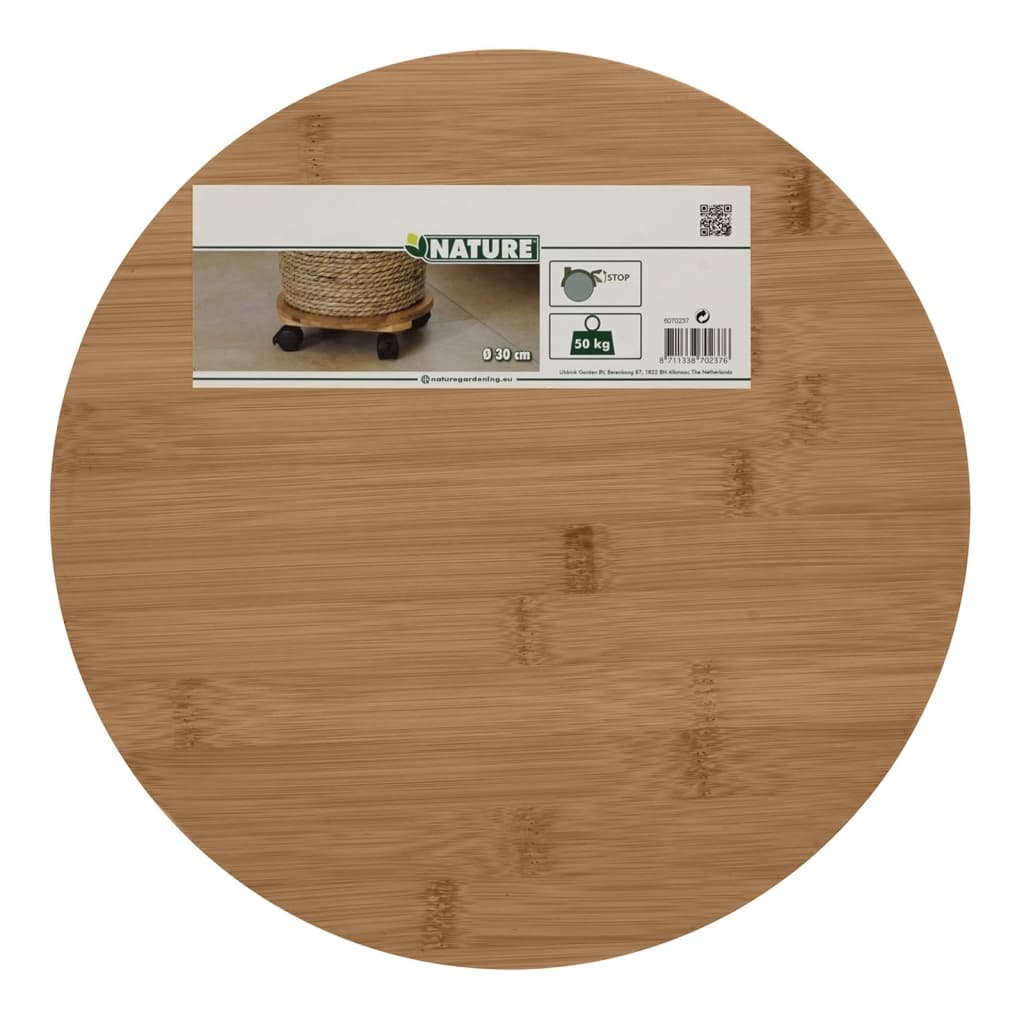 Alternativ bild 2 för Krukvagn i trä av bambu (30 x 8 cm)