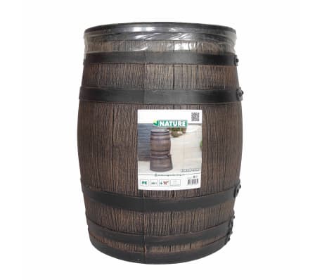 Nature Δεξαμενή Βρόχινου Νερού Καφέ 38x49,5 εκ. 50 Λίτρα Όψη Βαρελιού