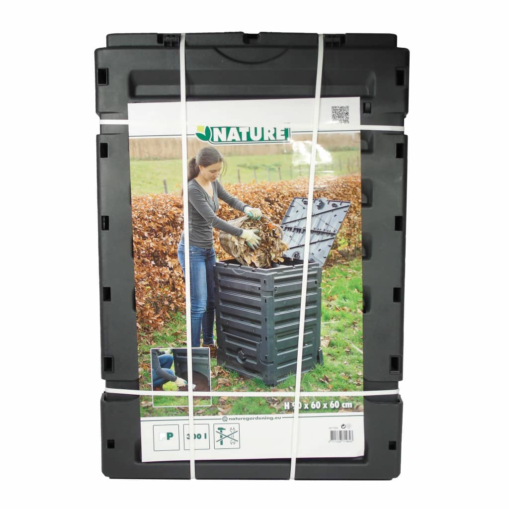 423521 Nature Compost Bin 300 L Black 