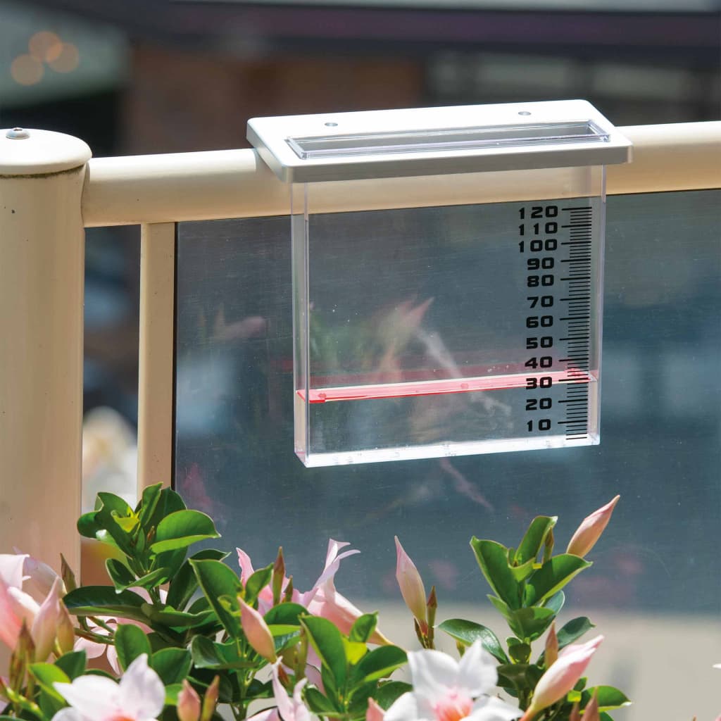 VidaXL - Nature Regenmeter voor balkon 21,5x9x20 cm