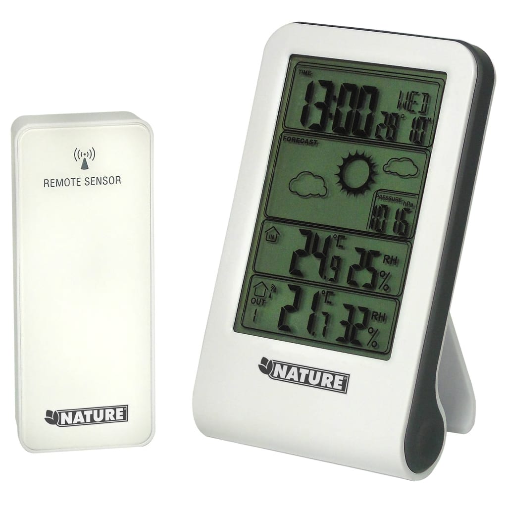 Thumbnail - Nature Wetterstation Digital H14x8,5x3 cm Weiß