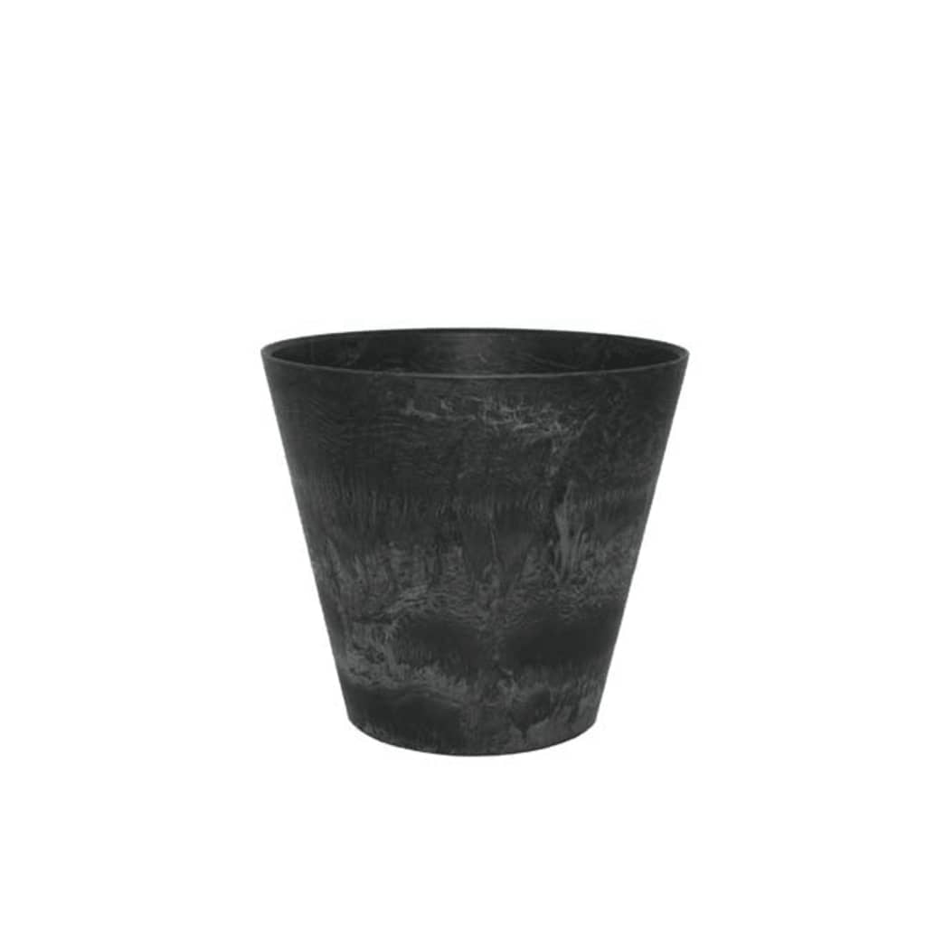 Afbeelding Artstone Bloempot Claire Zwart ø 27cm H24 door Vidaxl.nl