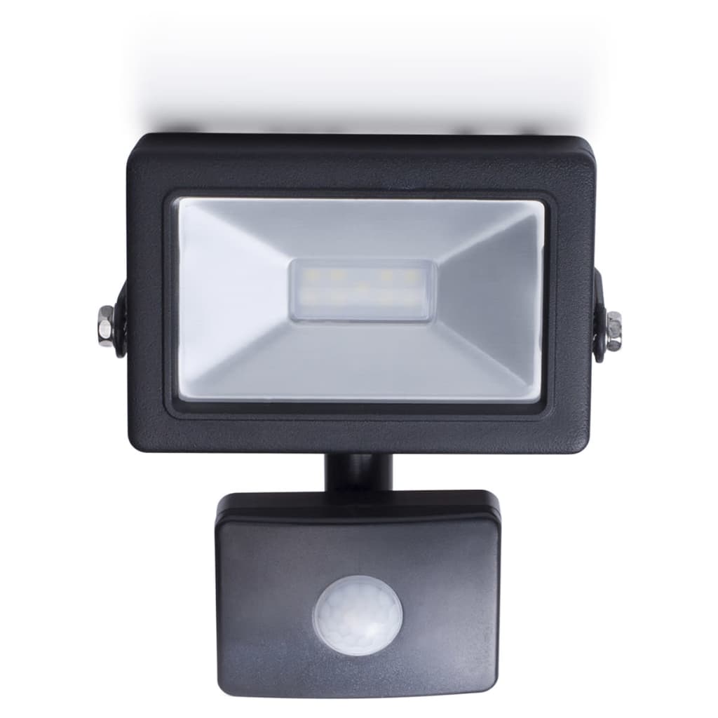 VidaXL - Smartwares LED-spotlight met sensor 10 W zwart SL1-B10B