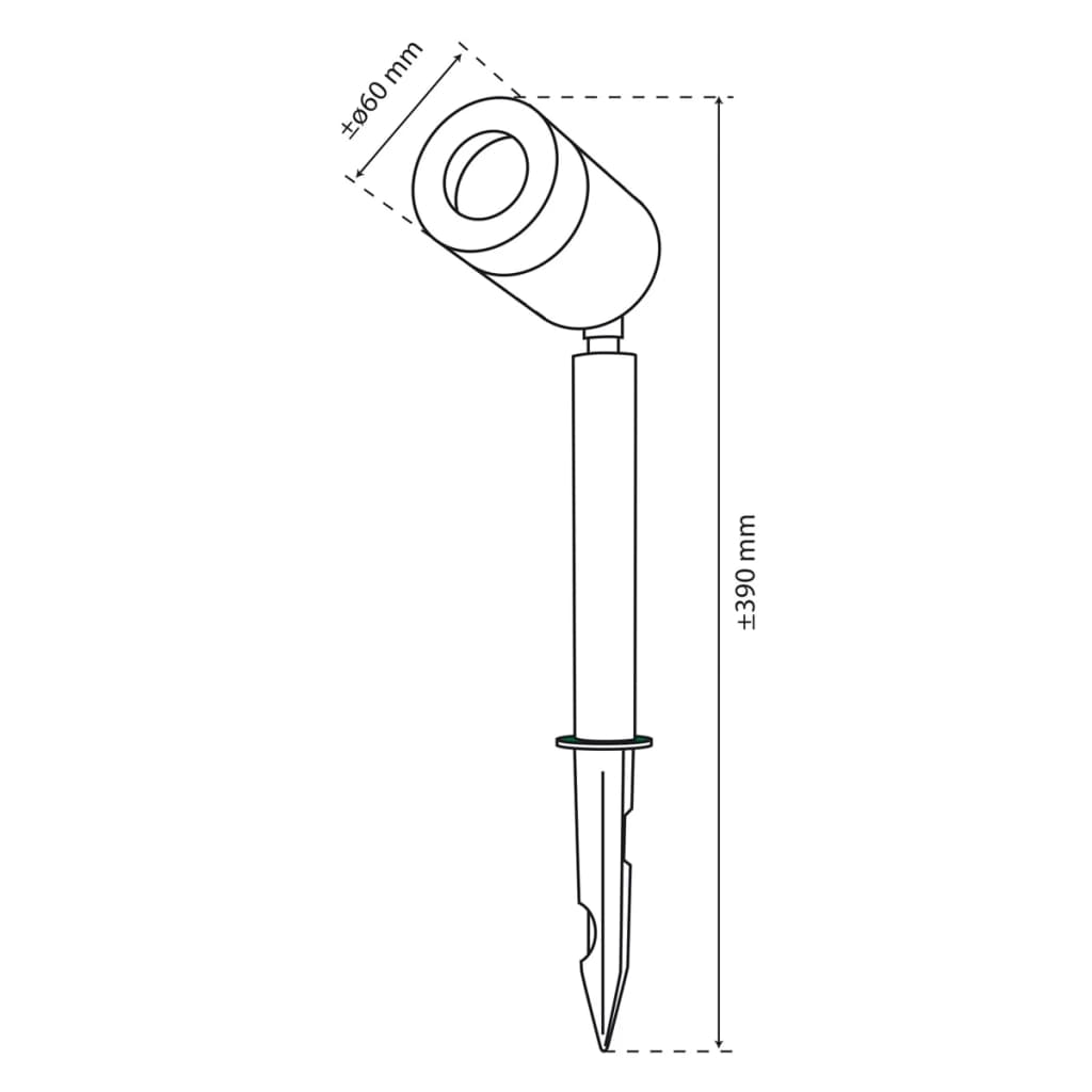 Smartwares LED-spotlight met pin 3 W 39 cm chroom 5000.470