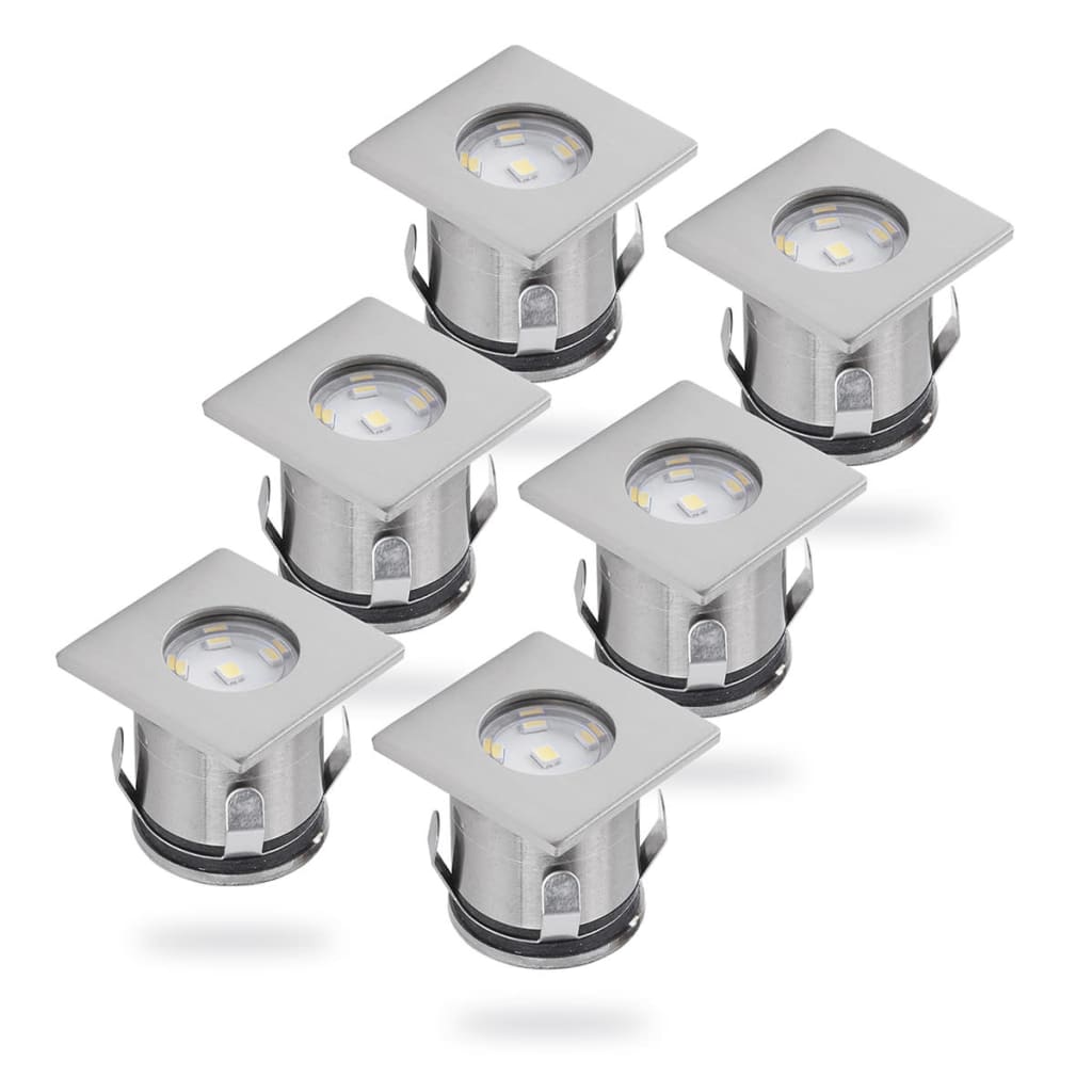 Smartwares LED-grondspotlights 0,36 W chroom 6 st 5000.476