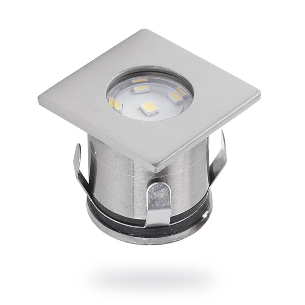 VidaXL - Smartwares LED-grondspotlights 0,36 W chroom 6 st 5000.476