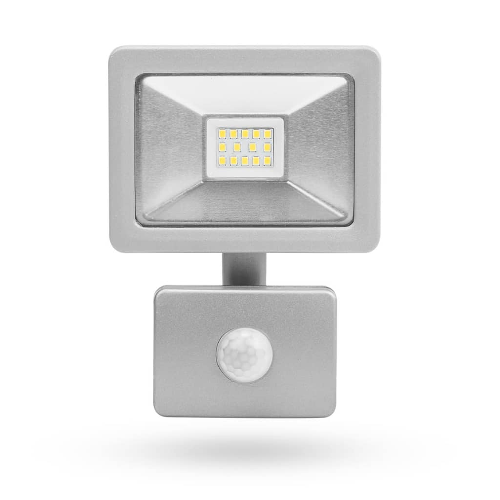 VidaXL - Smartwares LED-beveiligingslamp met sensor 10 W grijs SL1-DOB10
