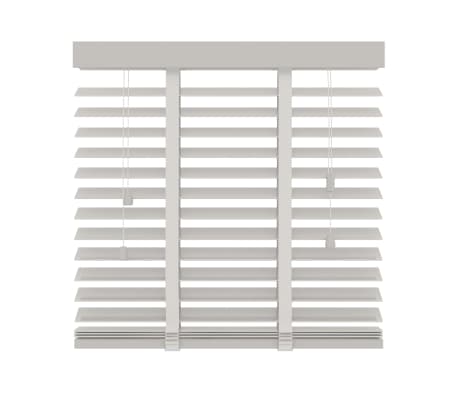 Decosol Jaluzele orizontale, alb, 60 x 180 cm, lemn, 50 mm