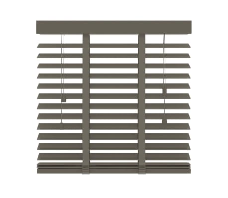 Decosol Horizontal Blinds Wood 50 mm 80x180 cm Taupe