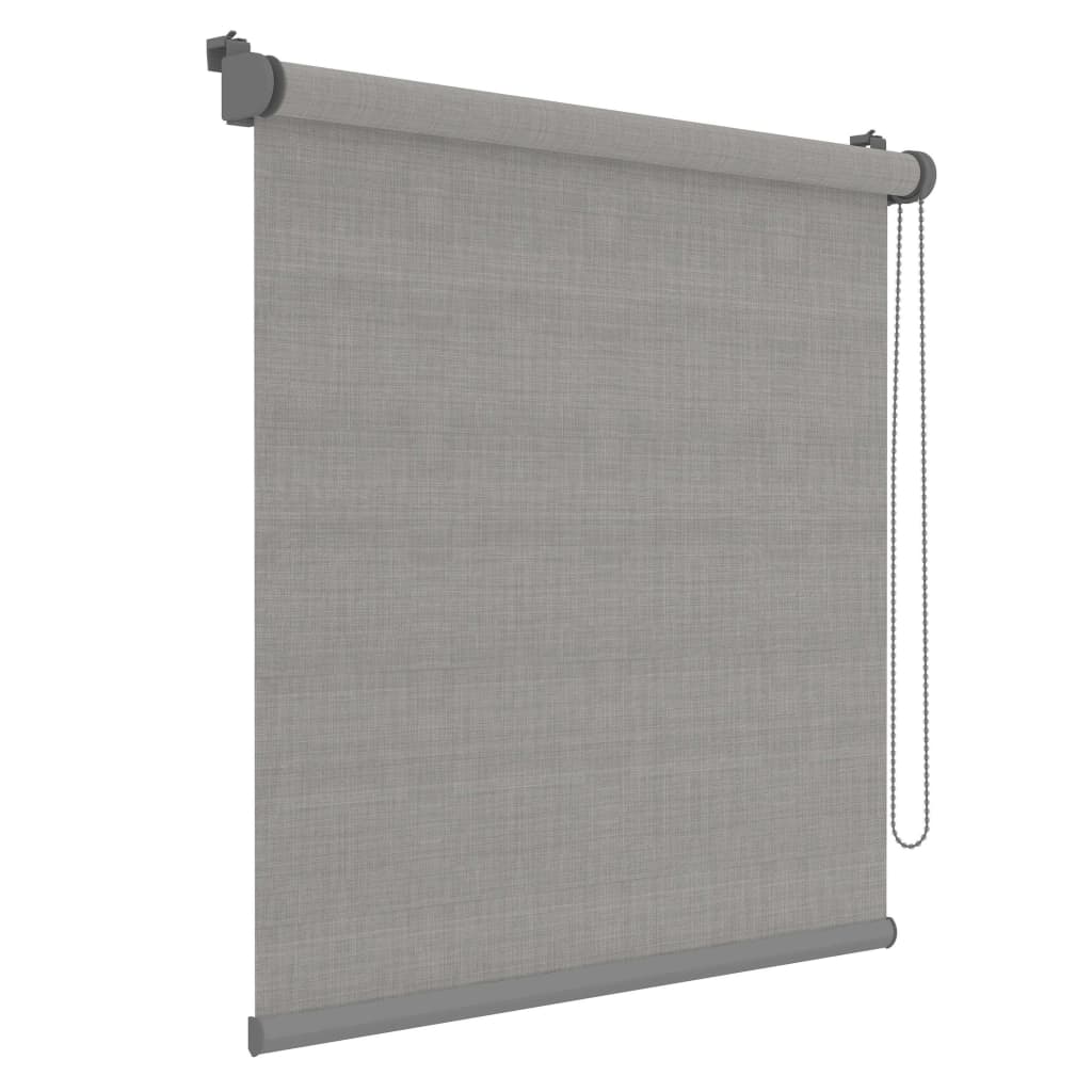 Decosol Rolgordijnscherm mini Deluxe doorschijnend 72x190 cm grijs