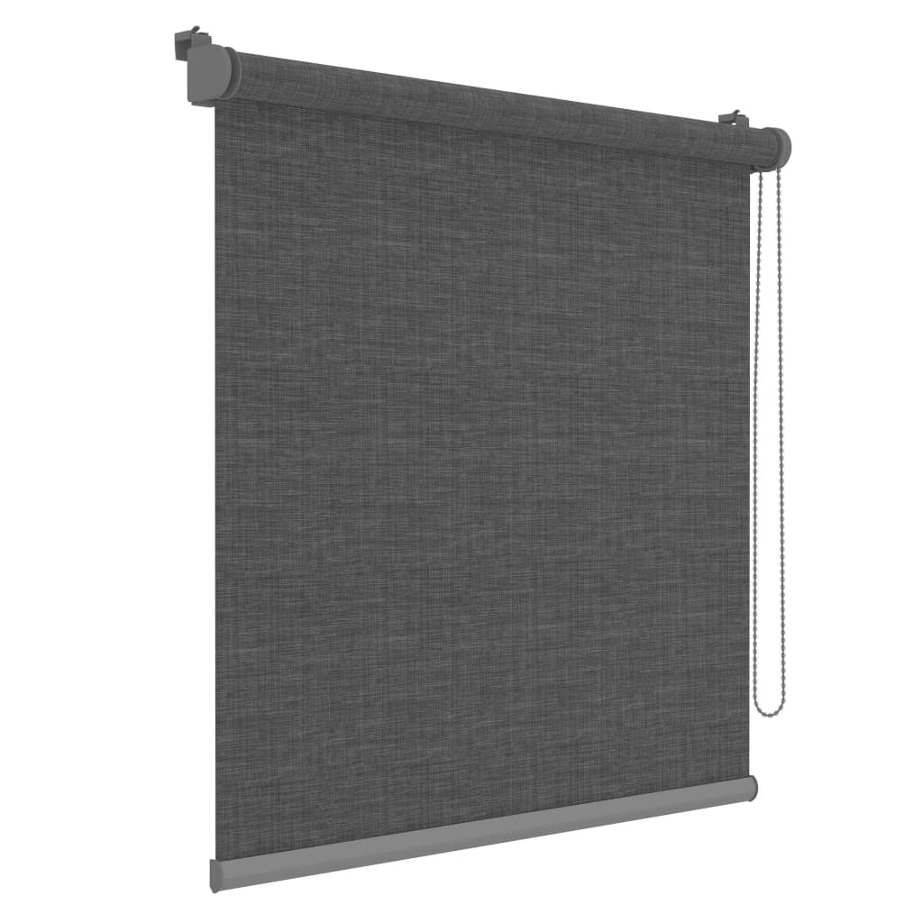 Decosol Rolgordijnscherm mini Deluxe doorschijnend 52x190 cm antraciet