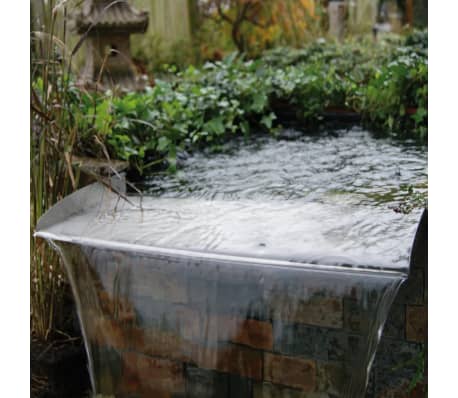 Ubbink Brisbane Lame d/'eau 30//60 cm En acier inoxydable Lame d/'eau pour bassin