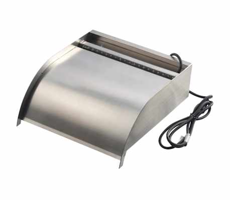 Ubbink Cascata Nevada aço inoxidável 30 cm com iluminação LED 