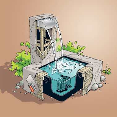 Ubbink Cascata Nevada lâmina 30 cm / Aço inoxidável com iluminação LED[3/3]