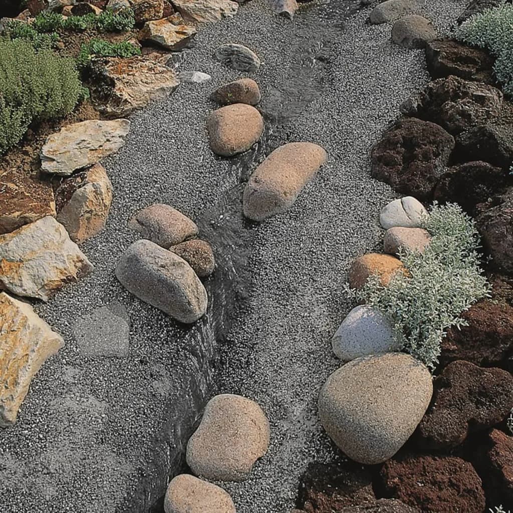 Revêtement d'étang bassin de jardin en pierre Classic Multi-taille gris  Ubbink