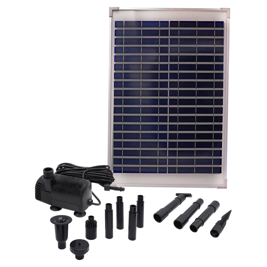 Set de pompă pentru fântână de grădină Ubbink „SolarMax 1000” cu panou solar