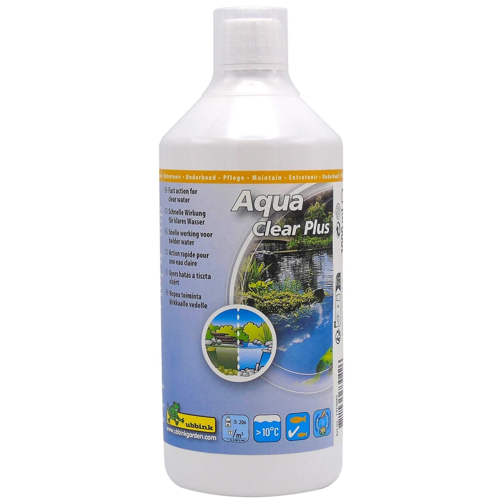 Ubbink vandbehandling til havedam Aqua Clear Plus 1000 ml til 20000 l