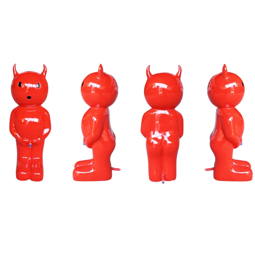 VidaXL - Ubbink Spuitfiguur jongetje Devil klein 45,5 cm rood 1386128