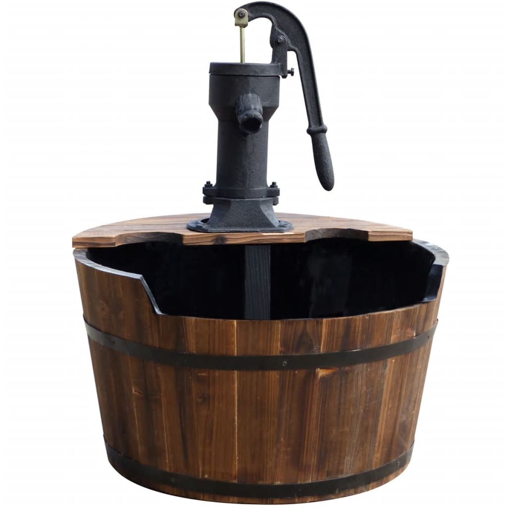 Ubbink Waterornament Houten Ton afbeelding