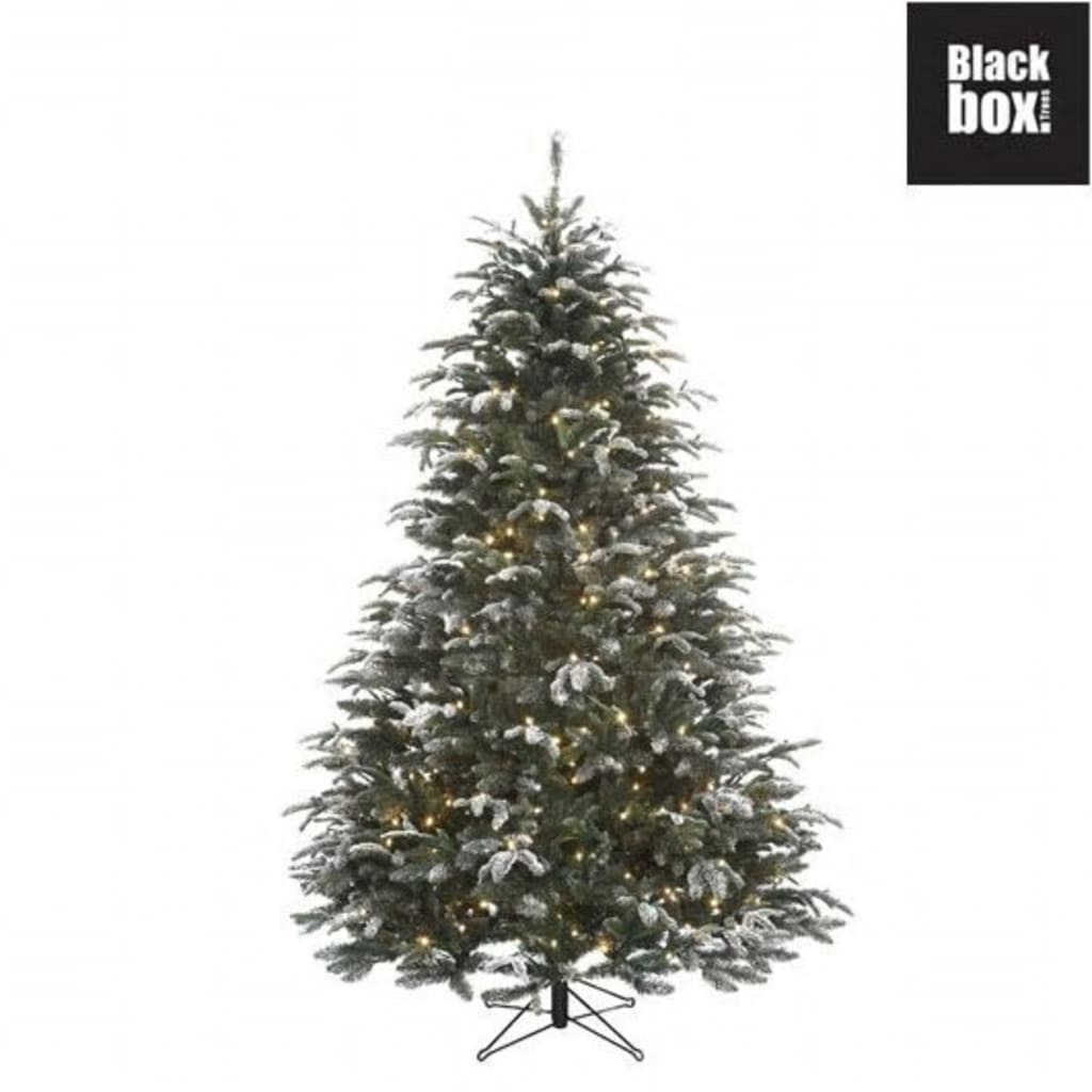 Black Box Trees - Frosted Stelton kerstboom LED groen - h215xd147cm