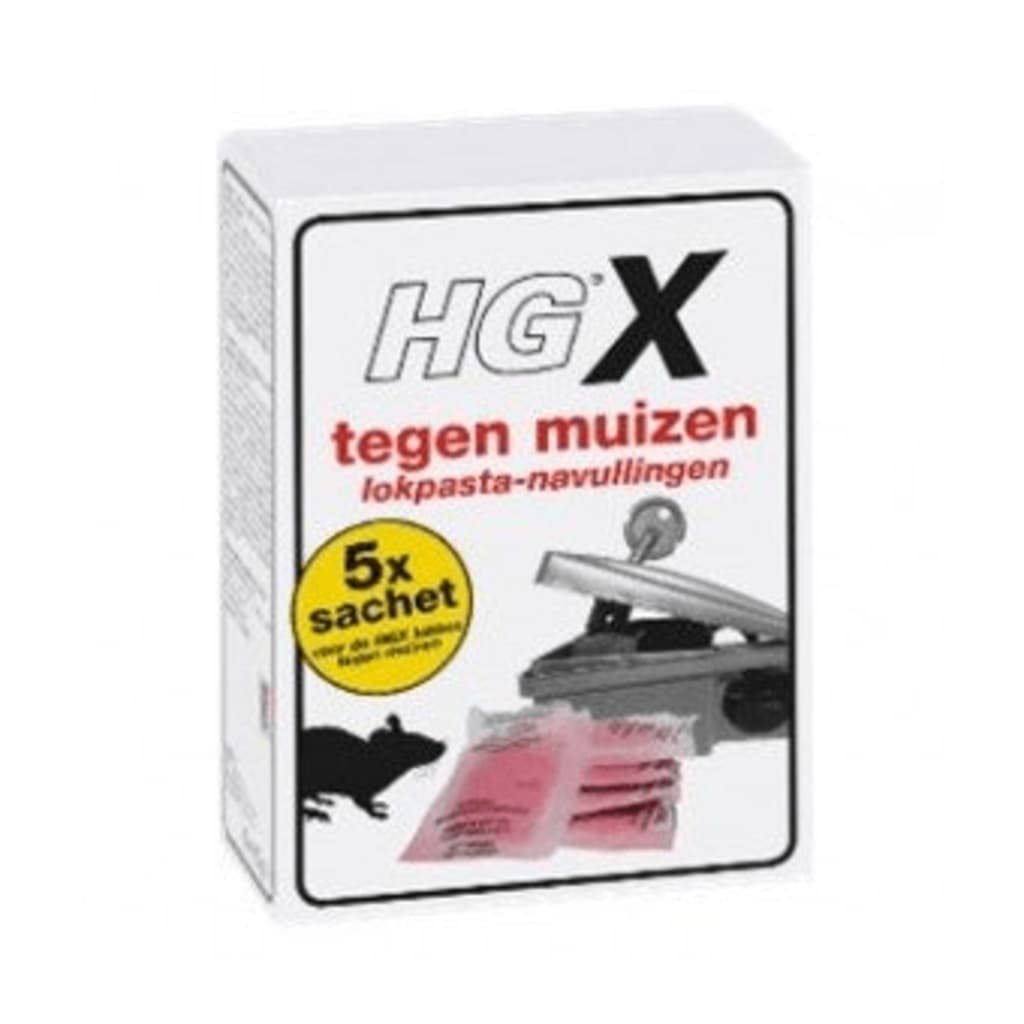 HG HGX Tegen Muizen Lokpasta Navullingen 5 Stuks