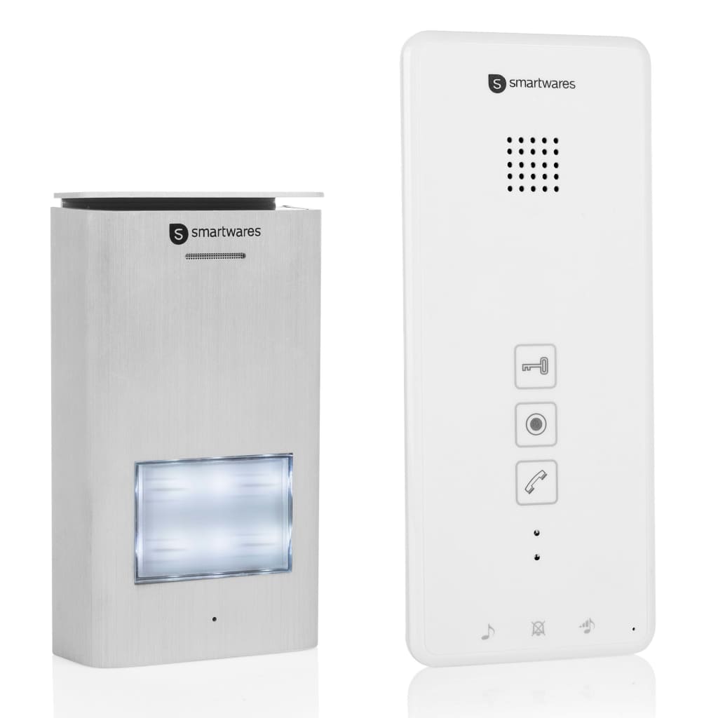 Smartwares Audio-intercomsysteem 1 appartement 20,5x8,6x2,1 cm wit