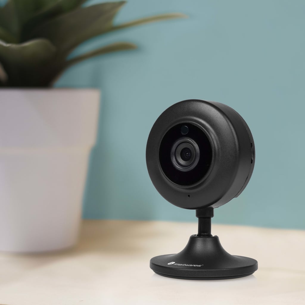 Smartwares Wifi-camera voor binnen 8x9x5 cm zwart