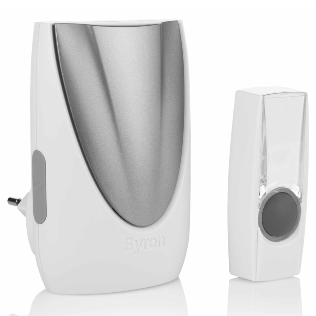 Afbeelding Byron Draadloze plug-in deurbelset BY216E met luidspreker 125 m 10.007.77 door Vidaxl.nl