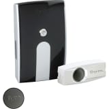 Sonnette de porte sans fil noire BYRON