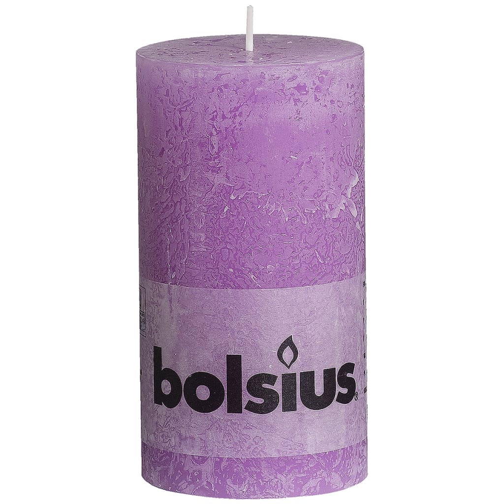 VidaXL - Bolsius Rustiekkaars 130x68 mm violet 6 st