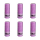 Bolsius Velas rústicas cilíndricas 6 pcs 190x68 mm violeta