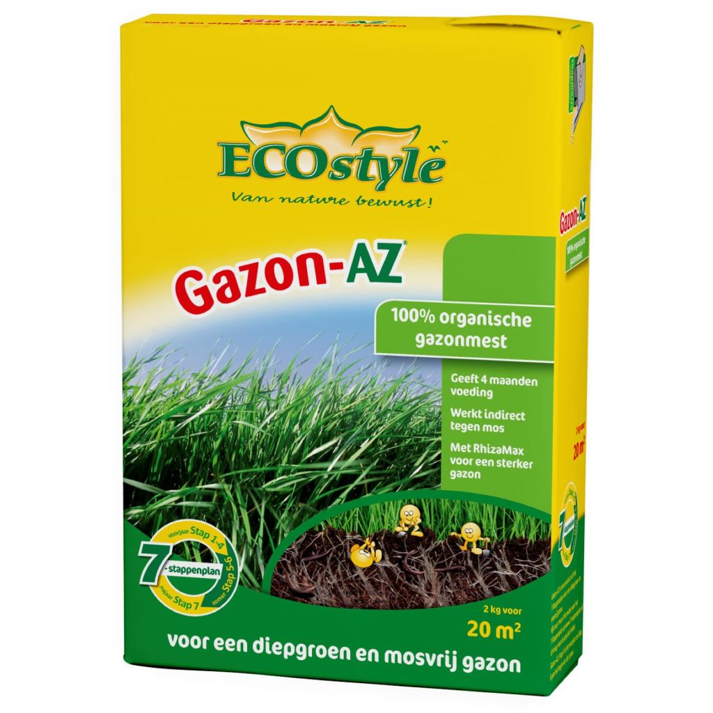 Afbeelding Ecostyle Gazon-Az 20 m2 - Gazonmeststoffen - 2 kg door Vidaxl.nl