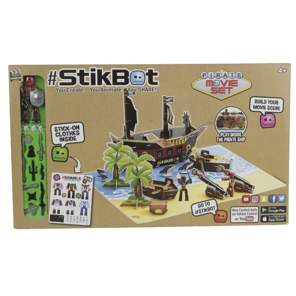 Goliath Speelfiguren - Stikbot Movie Set Pirates
