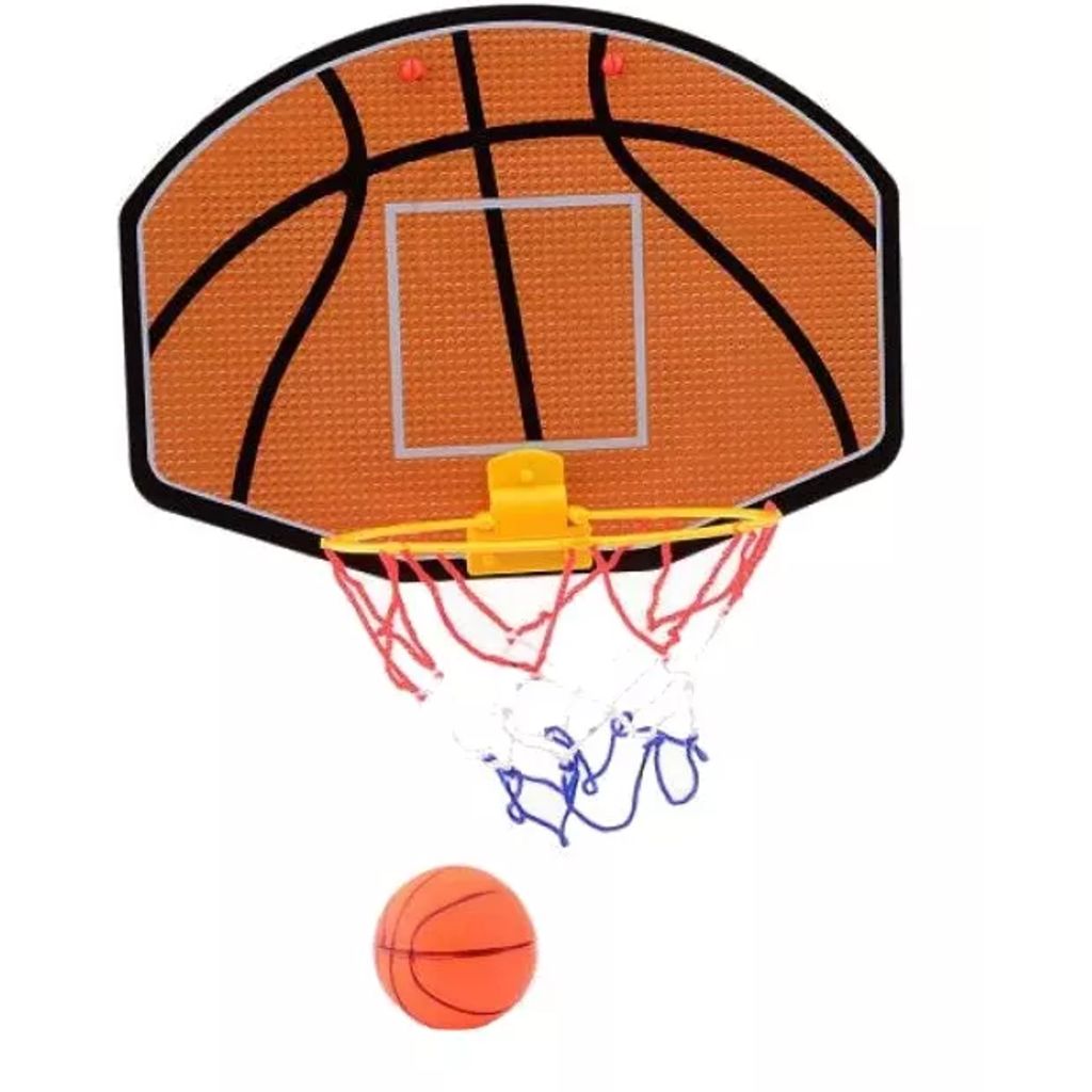 Johntoy deur-basketbalspel met basketbal in doos 30 cm