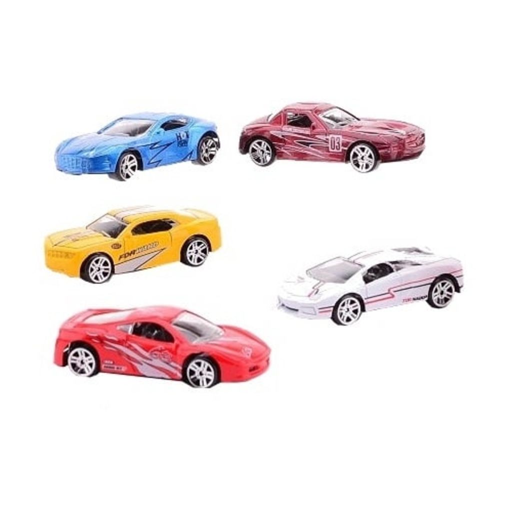 Johntoy auto's Super Cars 5 stuks