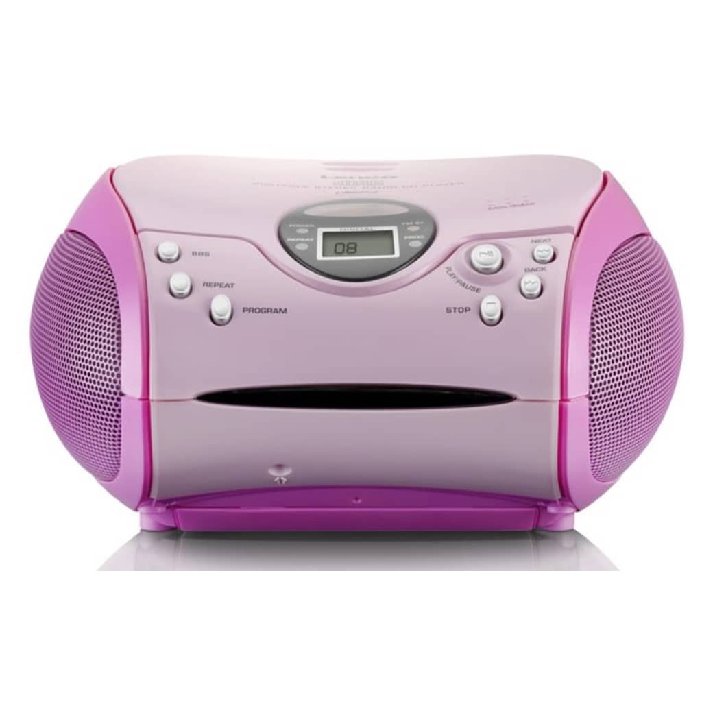 Lenco SCD-24 roze draagbare radio
