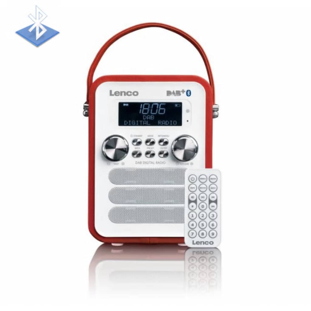 Lenco PDR-050 Draagbaar Digitaal Rood radio RED