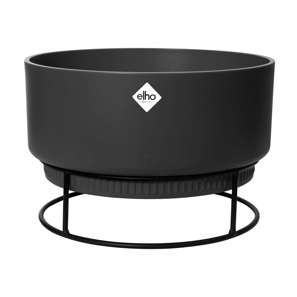 Afbeelding Elho B for studio bowl S zwart bloempot op standaard door Vidaxl.nl