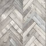 DUTCH WALLCOVERINGS Tapete Holz-Optik in Fischgrät Grau 7361-1