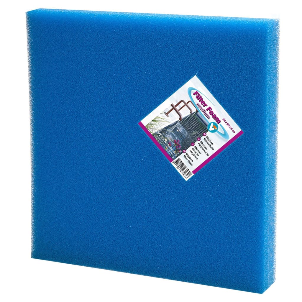 Afbeelding VT Filterschuim Medium Blauw 50 x 50 x 5 cm door Vidaxl.nl