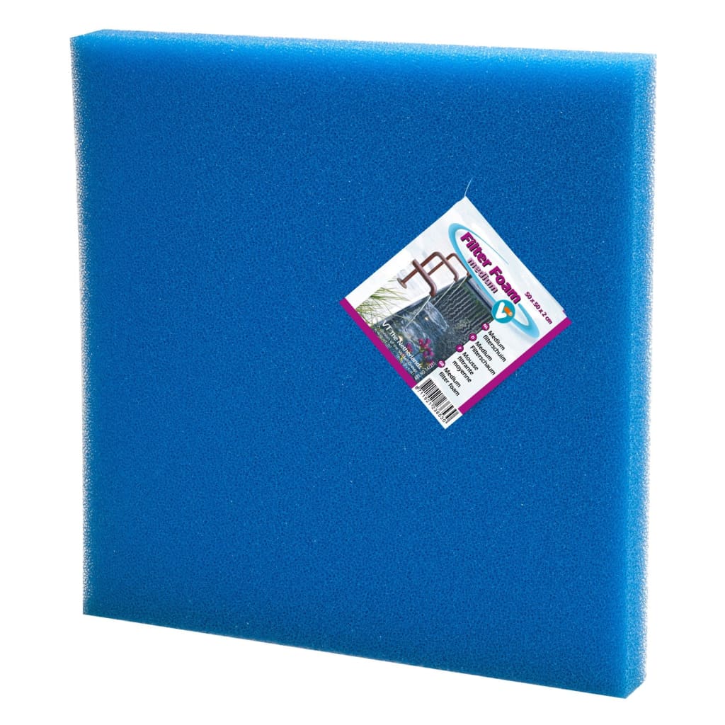 Afbeelding VT Filterschuim Medium Blauw 50 x 50 x 2 cm door Vidaxl.nl