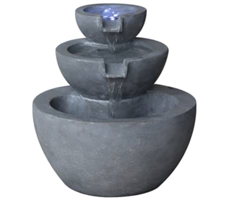 Velda Stenen fontein met 3 schalen en LED-verlichting 850908 online ... Velda Stenen fontein met 3 schalen en LED-verlichting 850908 online ...
