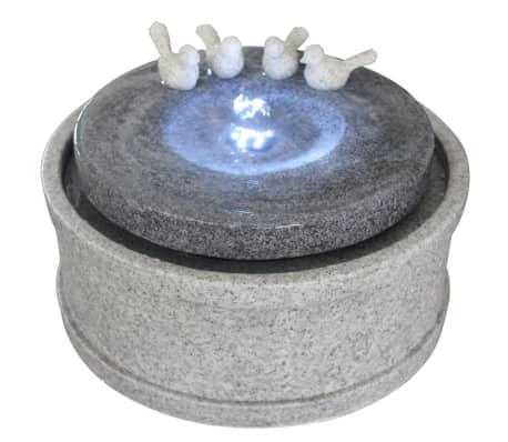 Velda Stenen fontein met vogels en LED-verlichting cilinder 851207 ... Velda Stenen fontein met vogels en LED-verlichting cilinder 851207 ...