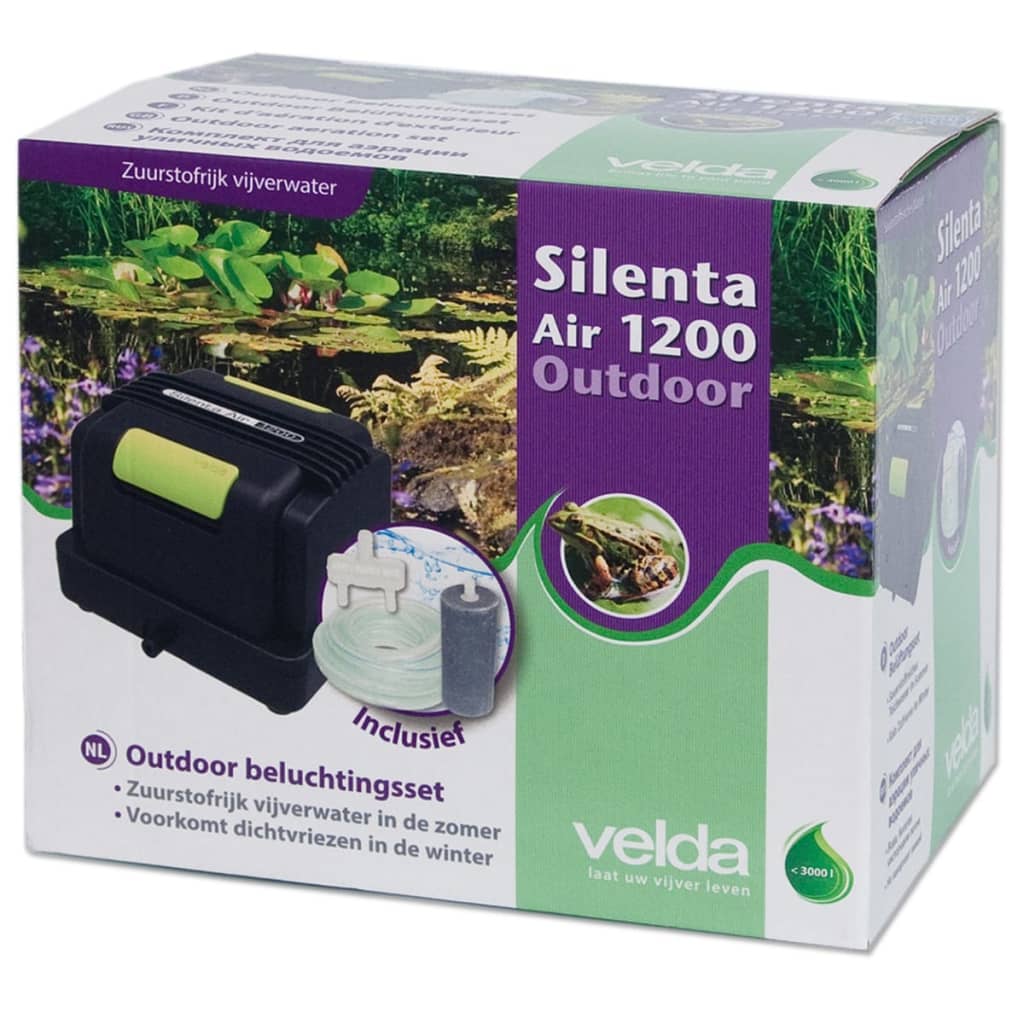 VidaXL - Velda Velde Beluchtingsset Silenta Air 1200 20 W 125160