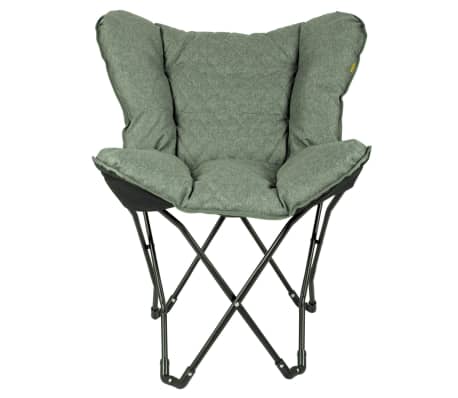 Bo-Camp Skladacia kempingová stolička v tvare motýľa Himrod zelená