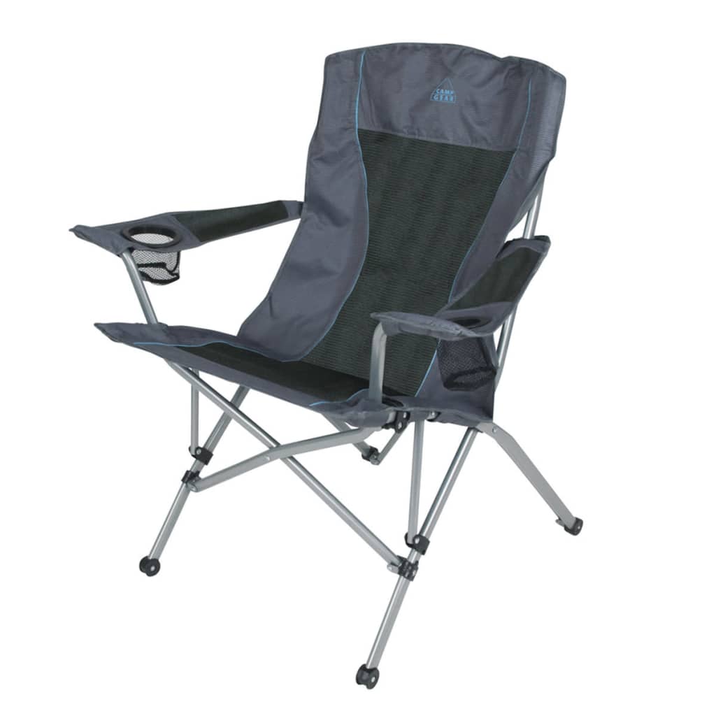 VidaXL - Camp Gear Vouwstoel campingstoel Deluxe Comfort antraciet 1204744