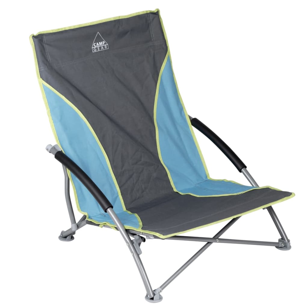 Camp Gear strandstol Compact blå og grå 1204781